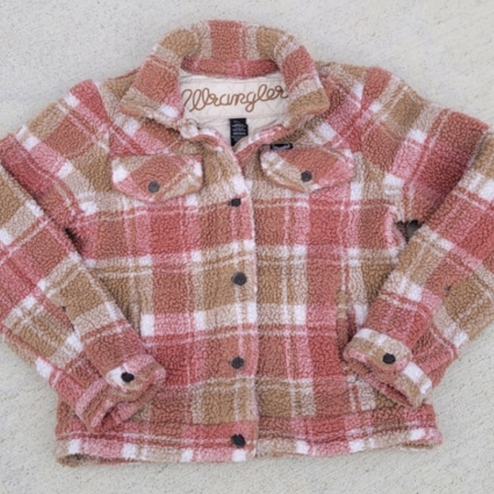 Retro Pink Plaid Wrangler Jacket